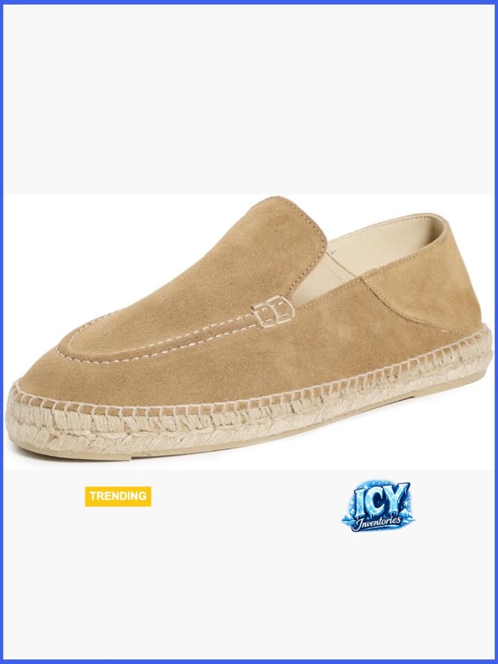 Suede Traveler Espadrilles Round Toe Slip-On Casual Loafers